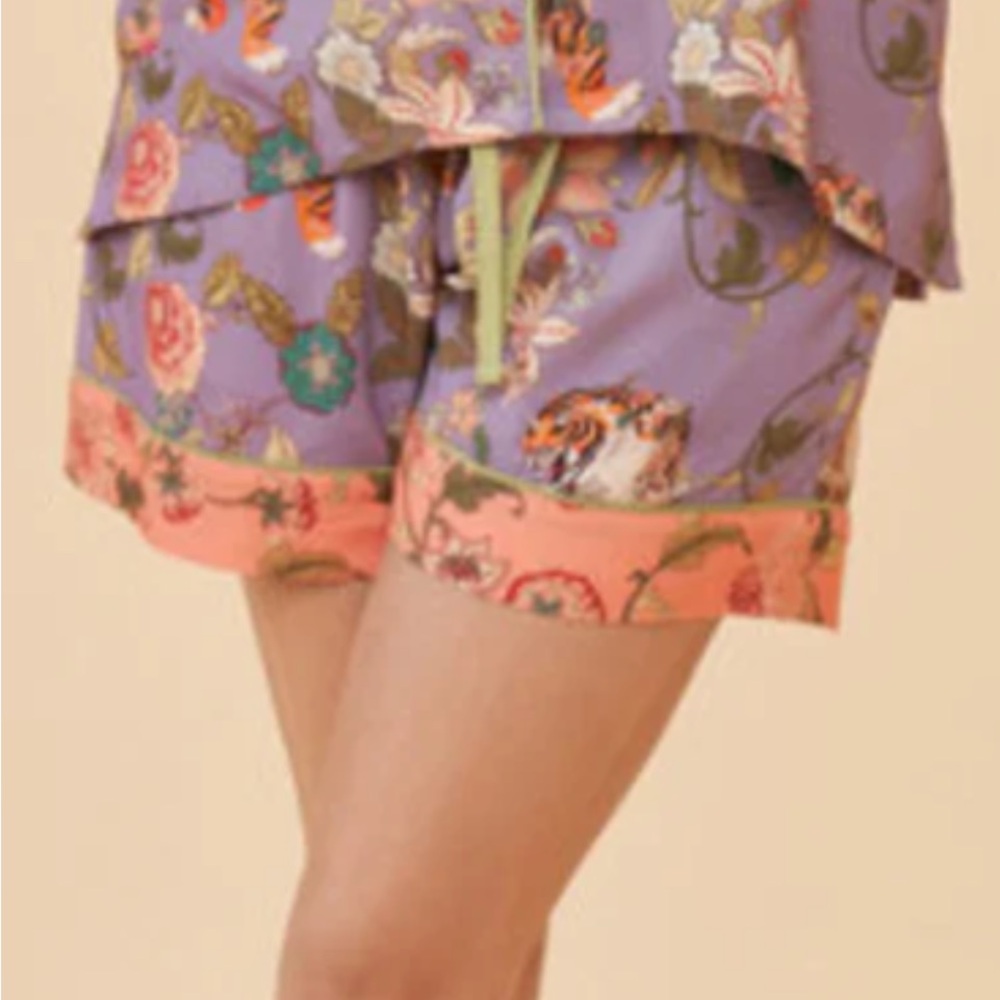 Floral Purple and Pink Women's Sleep Shorts *read description*